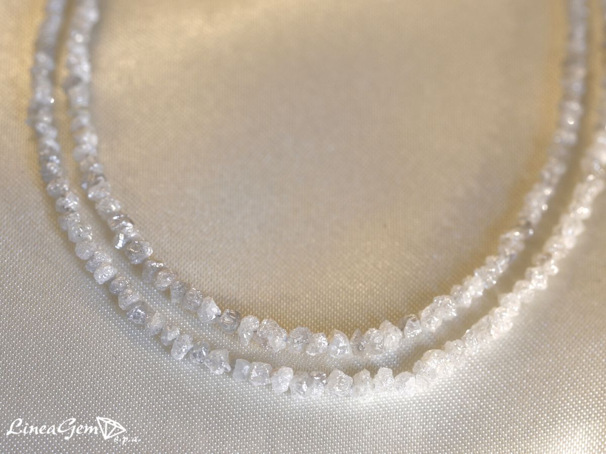 fili diamanti bianchi grezzi naturali lineagem 